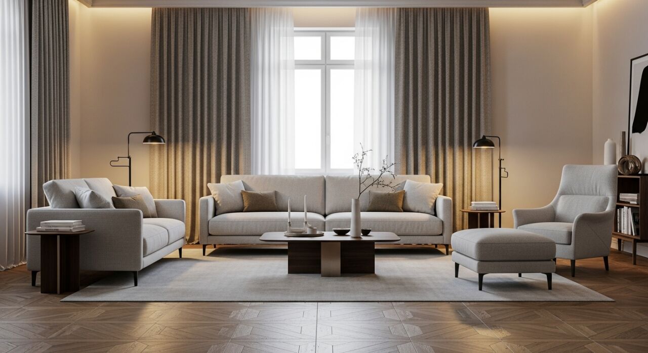 The Trendiest Living Room Designs of 2025 with Dekoshow Sofa Sets