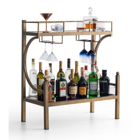 Jack Bar Servis Yan Metal Mermer Sehpa