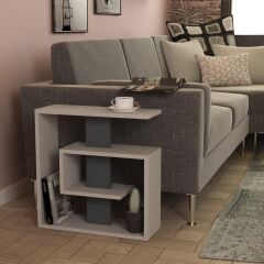 Saly Yan Sehpa - Aydınlatma Mocha - Antrasit - M.sh.13185.9