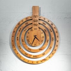 Times Clock Ceviz